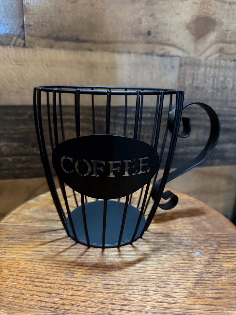 Home Interior Black Metal Coffee Pod Holder